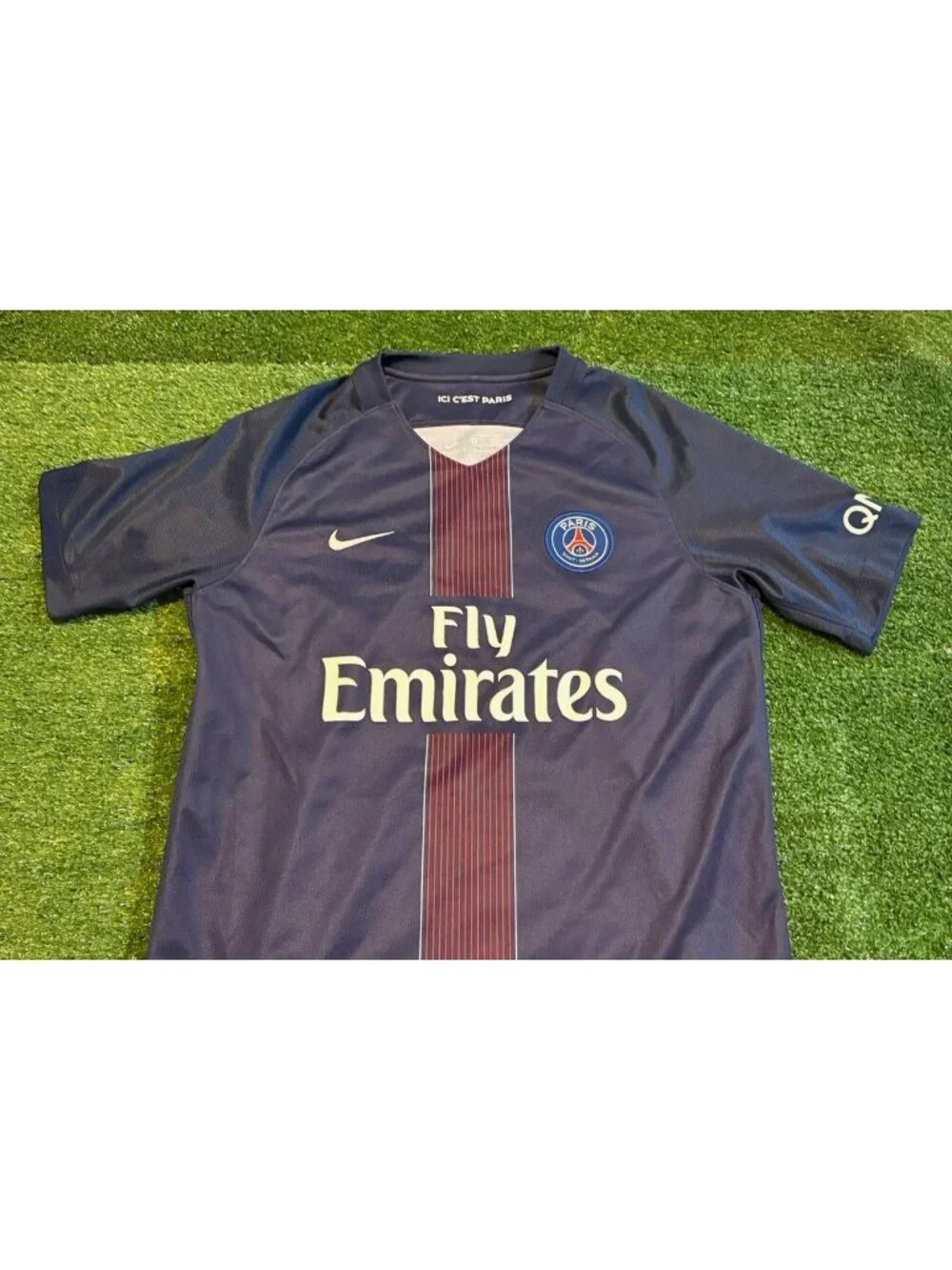Paris St Germain jersey youth XL nike 2016 2017 authentic fly emirates dri fit